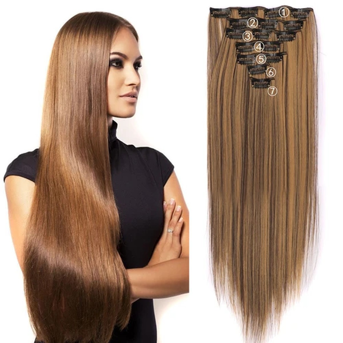 Copper Straight Clip-In Length Set product visual reference
