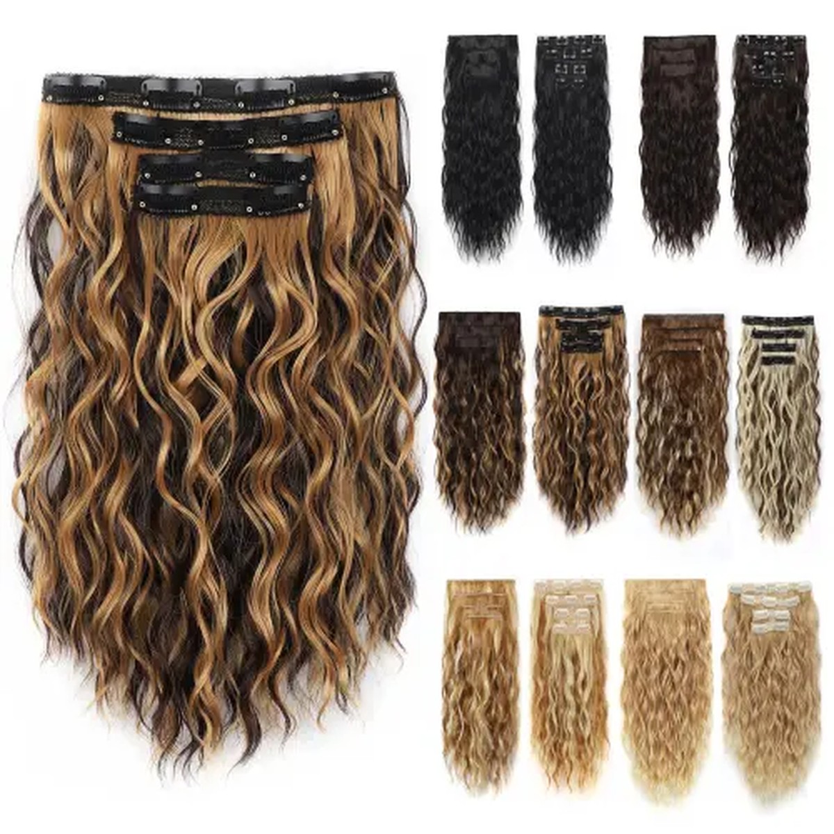 Dimensional Blonde Wave Clip-In Kit