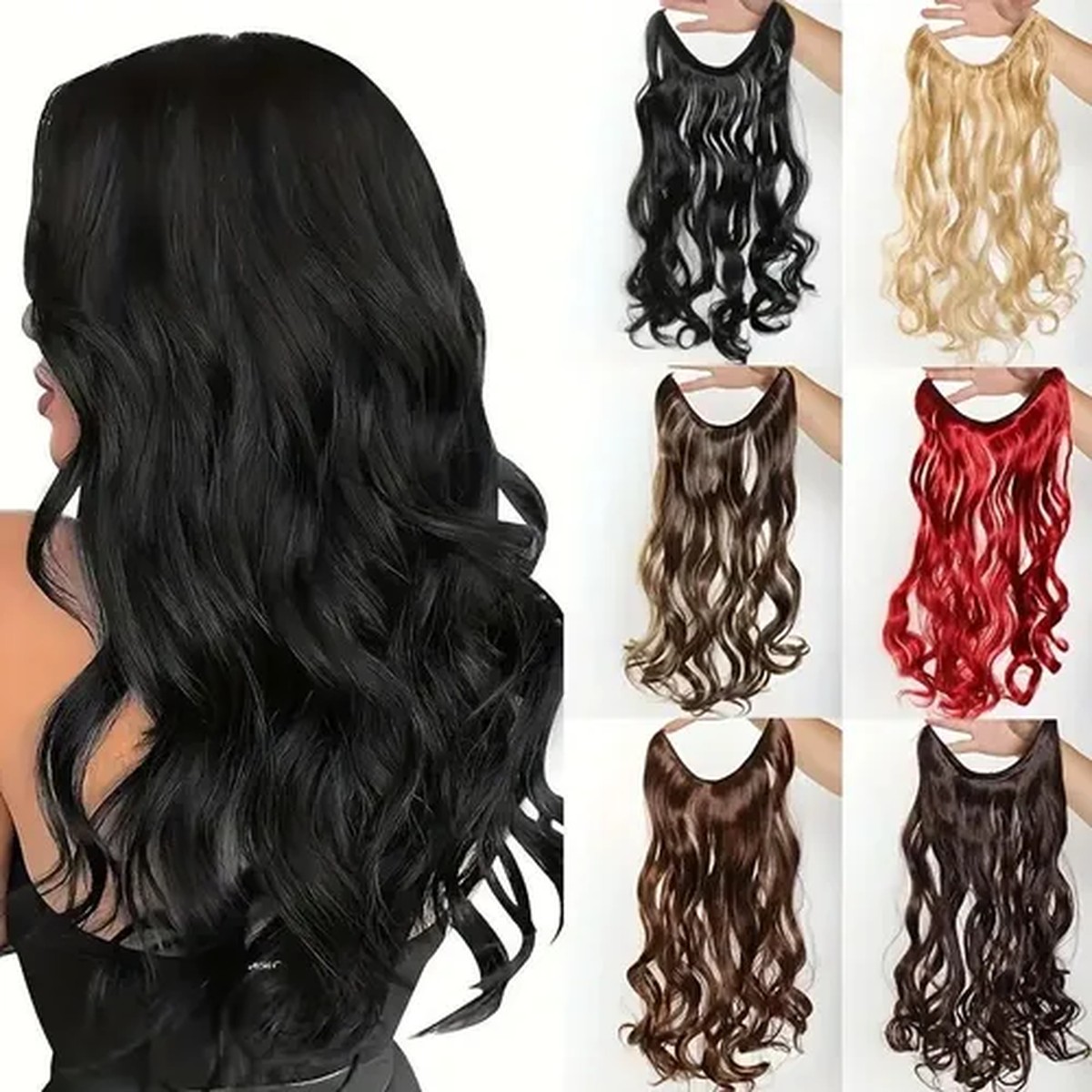 Black Multi-Curl Clip-In Assortment product visual reference