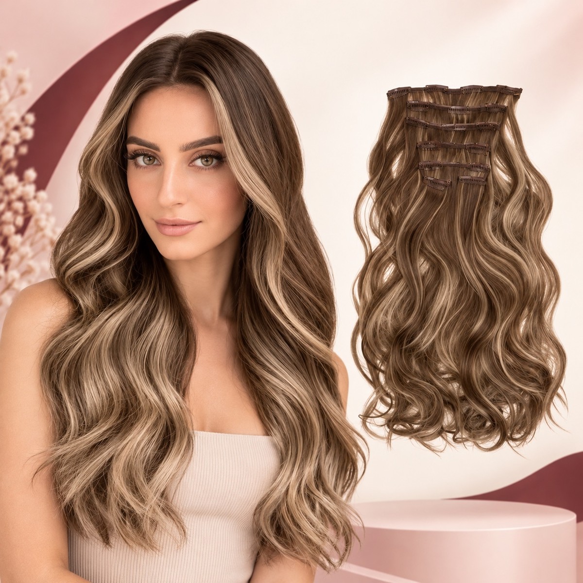 Soft Wave Mixed-Shade Extension Set product visual reference