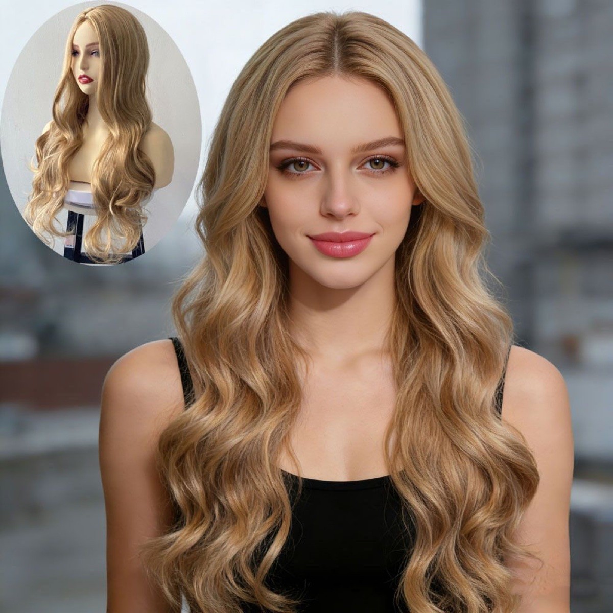 Blonde Long-Wave Full Wig product visual reference