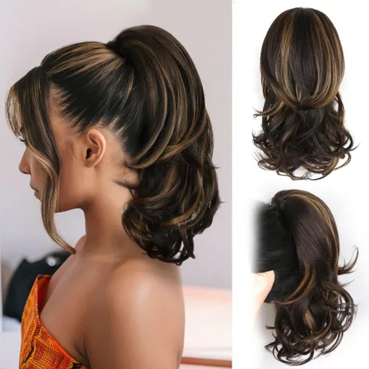 Chestnut Layered Flip Ponytail product visual reference
