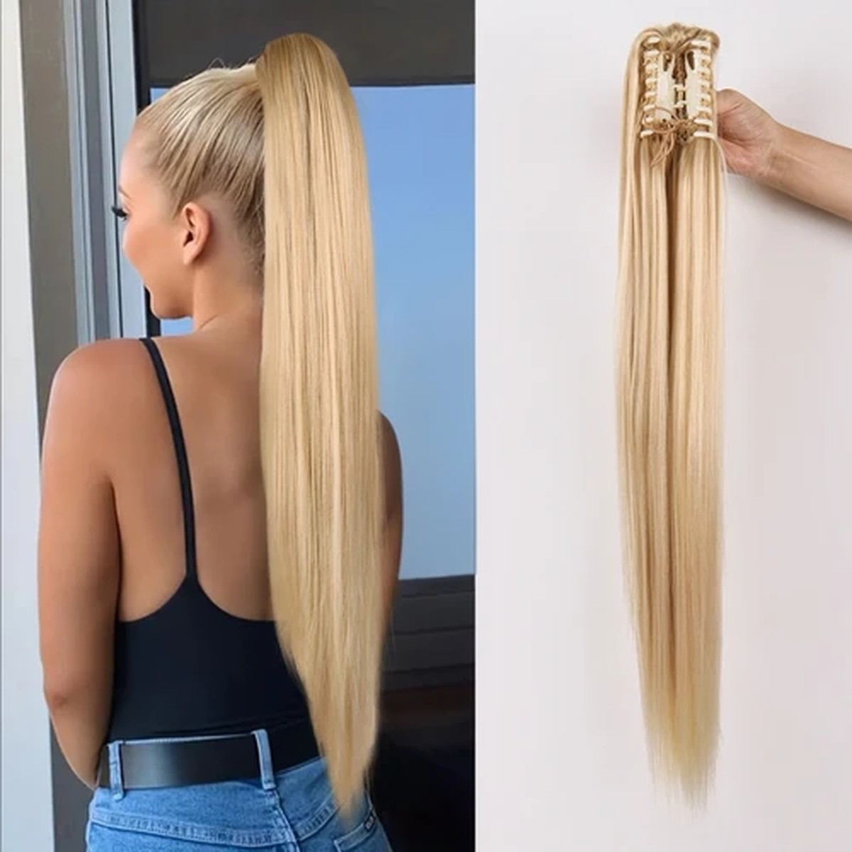 Platinum Sleek High Ponytail