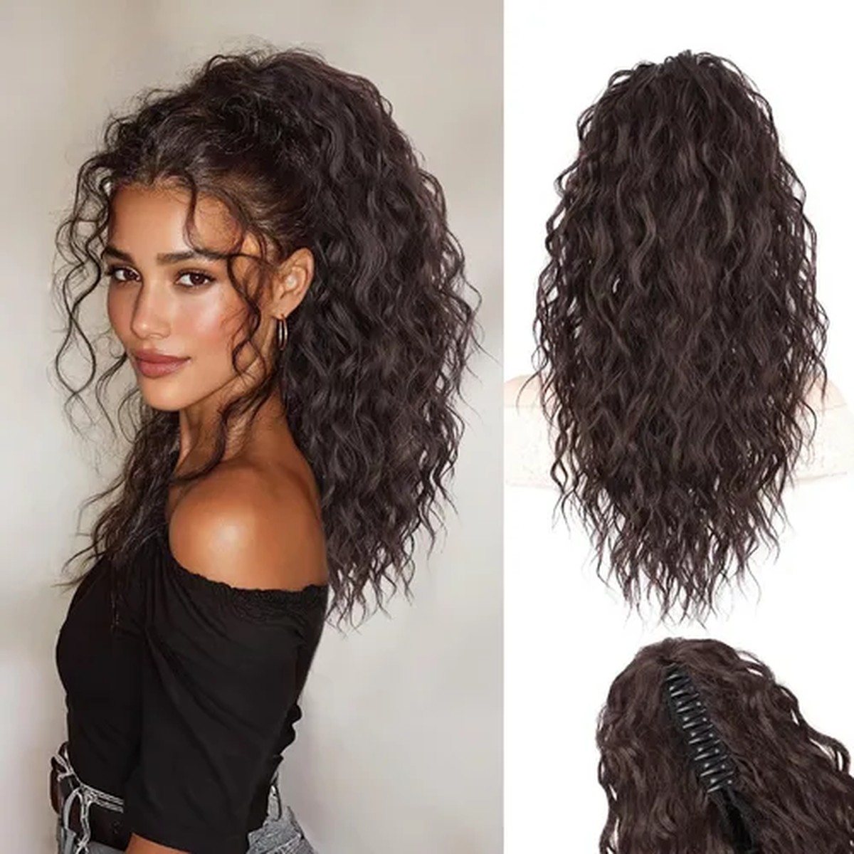 Chocolate Volume Curl Ponytail product visual reference