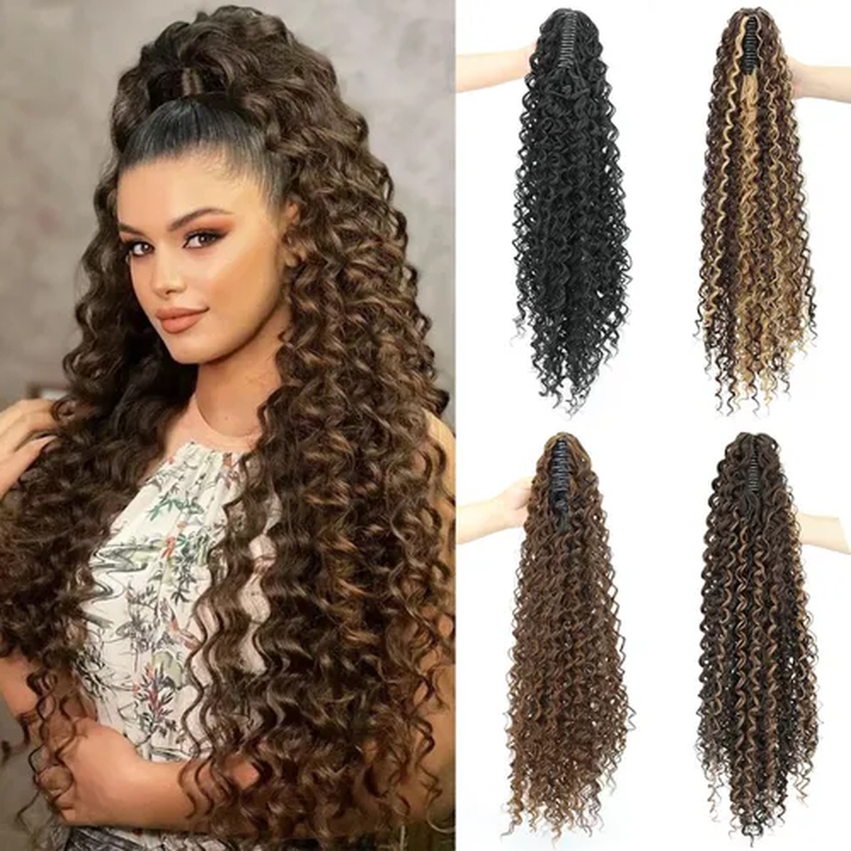 Coily Drawstring Volume Ponytail