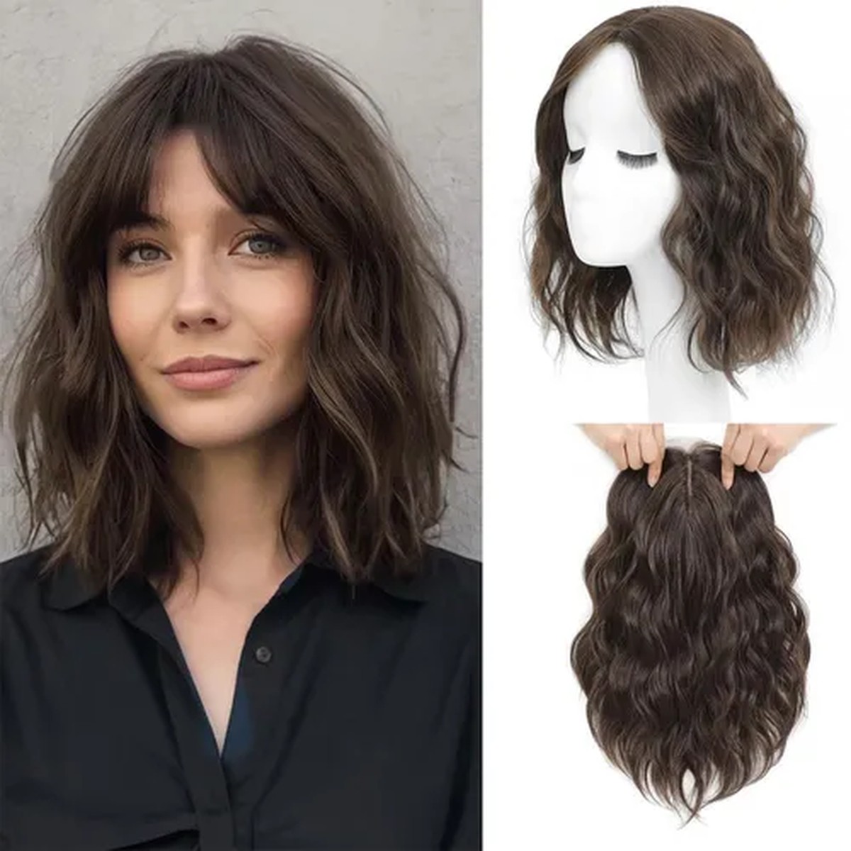 Brunette Shag Volume Topper product visual reference