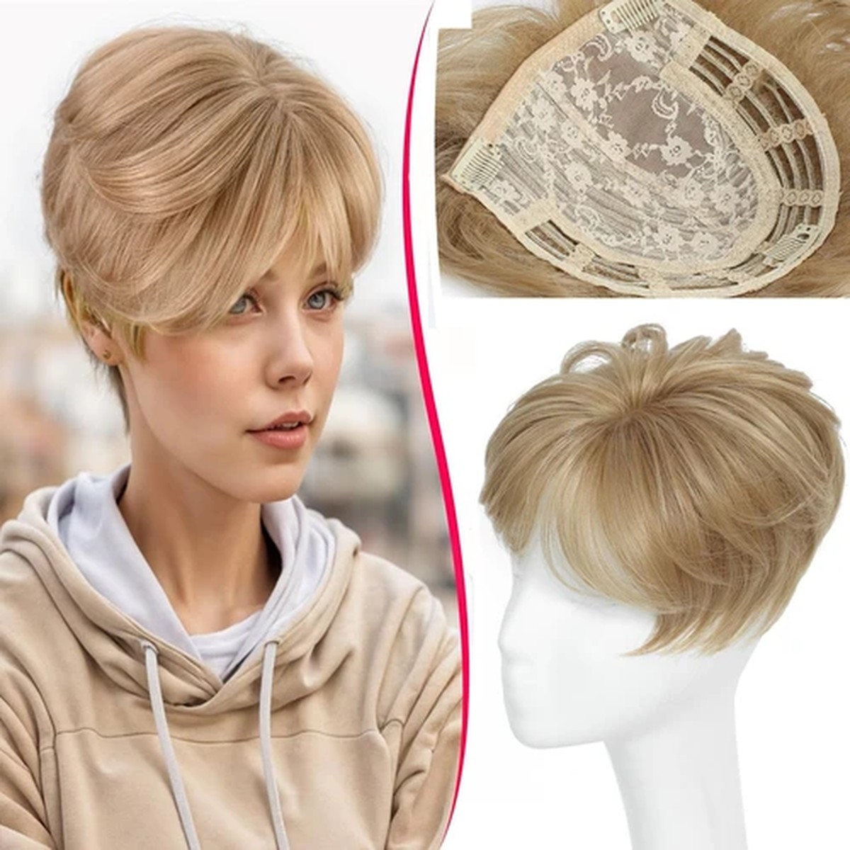 Blonde Pixie Crown Topper product visual reference
