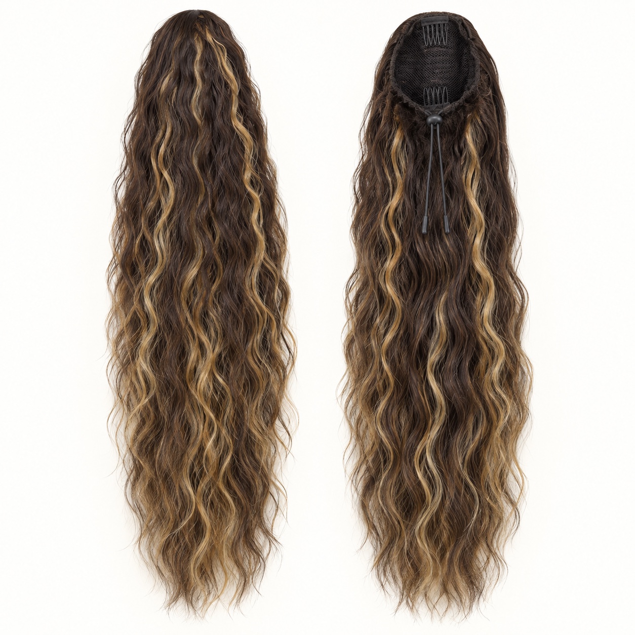 Balayage Water-Wave Drawstring Ponytail detail 3