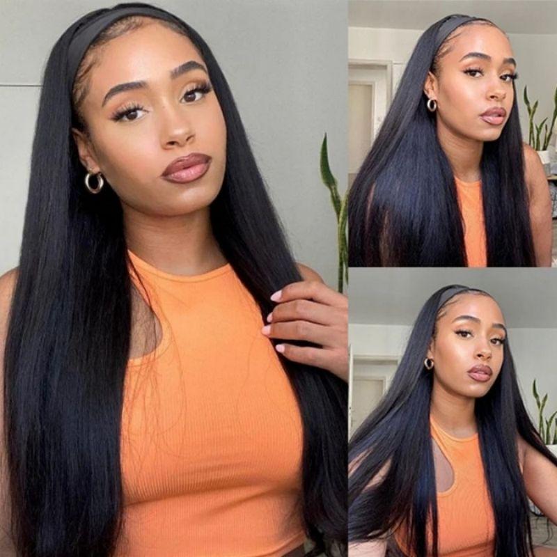 22-Inch Straight Headband Wig