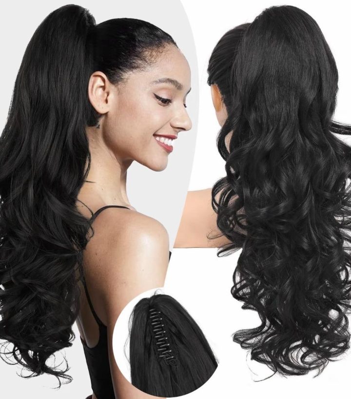 KooKaStyle YKL2127 24-Inch Layered Curl Claw Ponytail