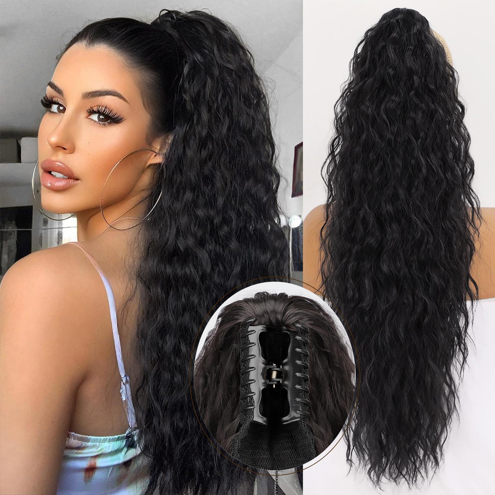 KooKaStyle YK2113 30-Inch Water-Wave Claw Ponytail